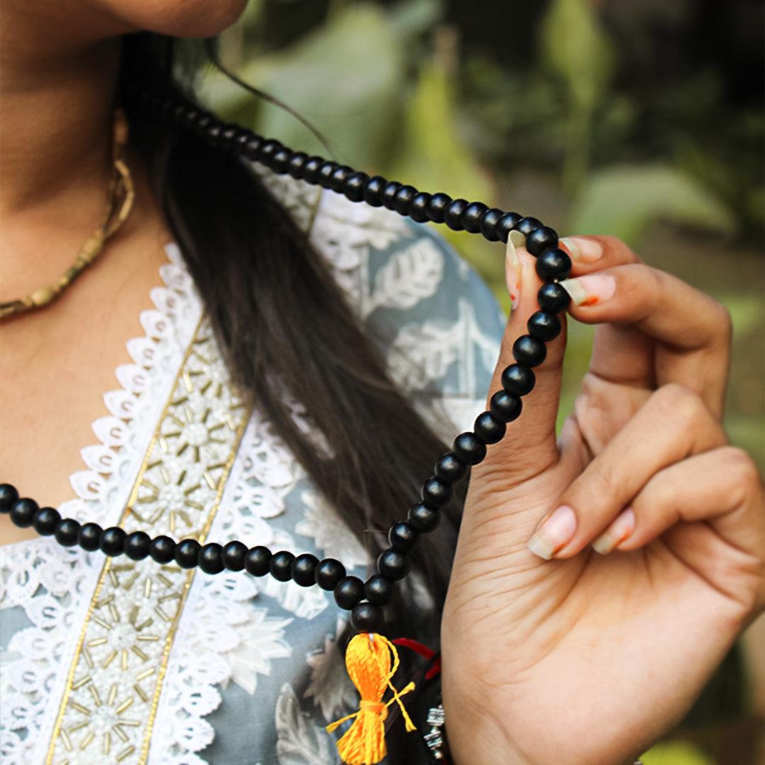 Original Karungali Mala – 108 Beads in 3 Sizes (6mm, 8mm, 10mm)