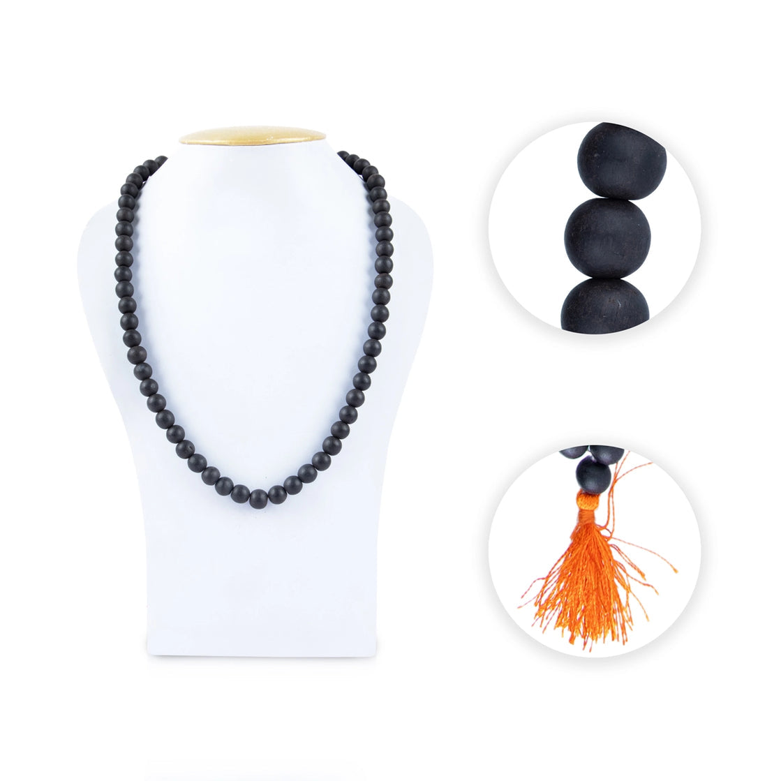 Original Karungali Mala – 108 Beads in 3 Sizes (6mm, 8mm, 10mm)