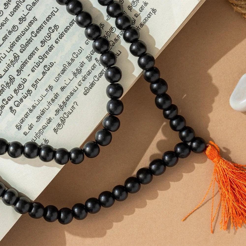 Original Karungali Mala – 108 Beads in 3 Sizes (6mm, 8mm, 10mm)