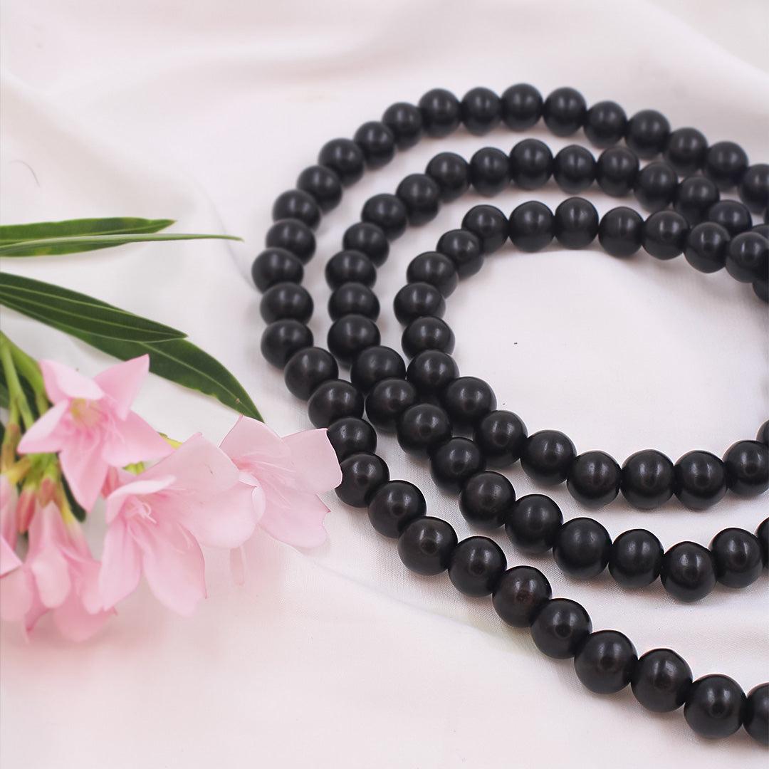 Original Karungali Mala – 108 Beads in 3 Sizes (6mm, 8mm, 10mm)
