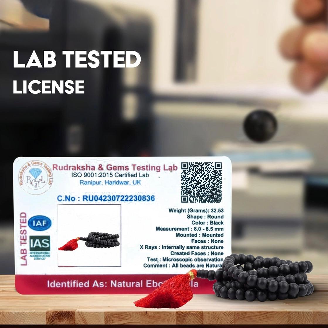 Original Karungali Mala – 108 Beads in 3 Sizes (6mm, 8mm, 10mm)